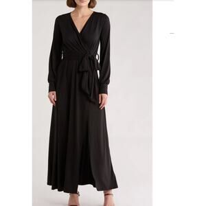 Go Couture Faux Wrap Maxi Dress NWOT   *** Belt Missing***